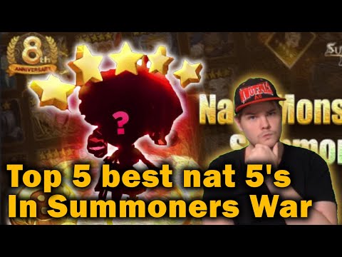 Top 5 Best Nat 5's in Summoners War for Beginner and Mid game players!