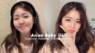 Soft Asian Baby Girl (ABG) Inspired Makeup Transformation | thatxxRin
