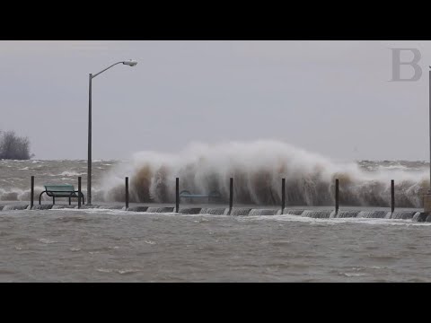 Luna Pier was a punching bag for Lake Erie's fury