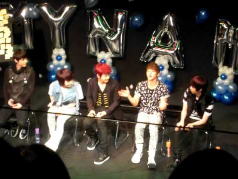 111113 MYNAME팬미팅 - 채진睡覺拍手習慣