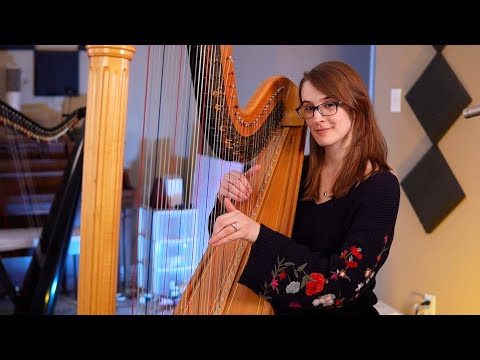 Golden Hour by JVKE - Pedal Harp Cover