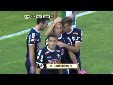 Gol de Morales. Banfield 0 - Quilmes 1. Fecha 3. Primera División 2016.