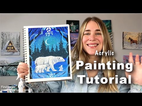 Arctic Bears | Acrylic Painting Tutorial