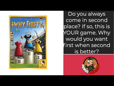 The Purge: # 2941 Why First? The game of coming in second place