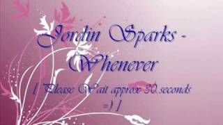 JORDIN SPARKS - Whenever