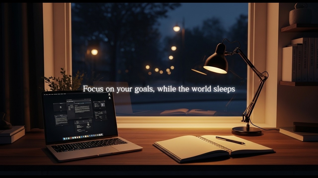 Deep Focus  Cozy Night Workspace & Chill Lo-Fi Beats (No Lyrics)
