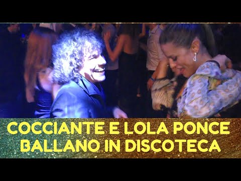 BACKSTAGE * RICCARDO COCCIANTE E LOLA PONCE BALLANO IN DISCOTECA