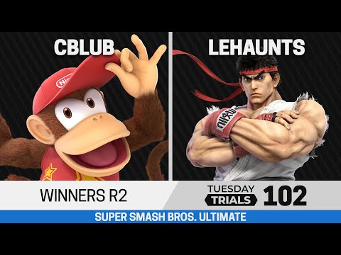 Tuesday Trials 102 SSBU Winners R2 - CBlub (Diddy Kong) vs lehaunts (Ryu)