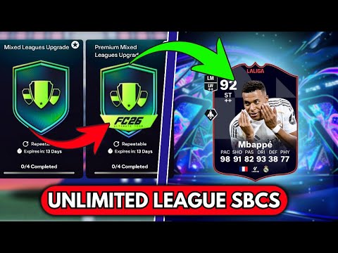 HOW TO GRIND UNLIMITED LEAGUE SBC UPGRADES!