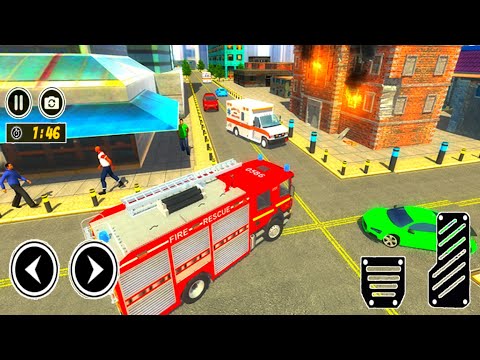 NY City Firefighter Simulator_ Fire Truck Driving Simulator 2021_ Android Gameplay #3
