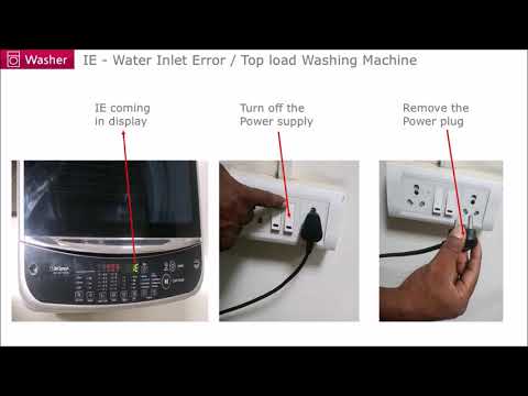 LG Washer IE Error Code: Water Inlet Fix Guide
