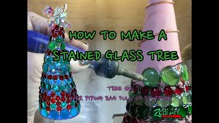 How to make a Stained Glass Tree- Tree #2- Over Piping Bag full of stuffing