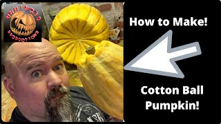How to use cotton balls to create an epic pumpkin! step 1, Armature