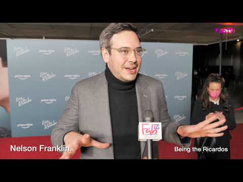 Actor Nelson Franklin arrives at the  "Being the Ricardos" LA premiere