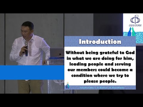 CFC Metro Manila MC Teaching Nov 2019 - LEADERSHIP, A MATTER OF GRATITUDE, Bro Ed Villacorte