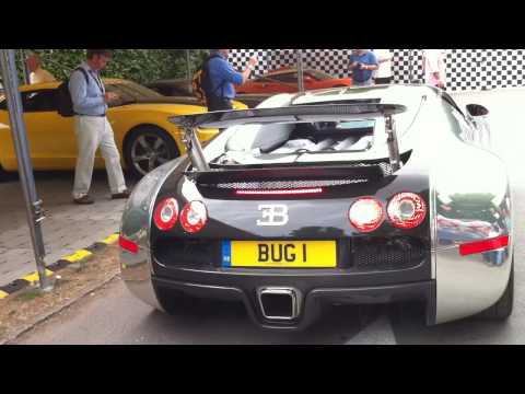 Bugatti Veyron vs Bugatti Veyron Roadster vs Mercedes SLS AMG vs Ferrari 458 Italia and 599 GTO!!!