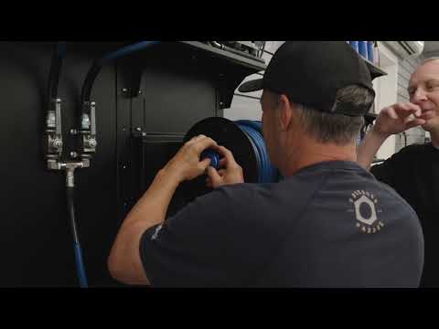 Modifying Cox Pressure Washer Reel with Mosmatic Swivel
