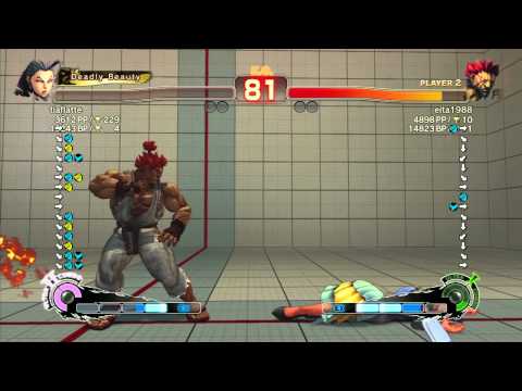 SSF4 AE: Jiban (Rose) vs Eita (Akuma) - Ranked Match (720p HD)