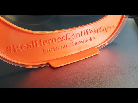 3D printed face shield is now Injection molded in a brand new improved design!