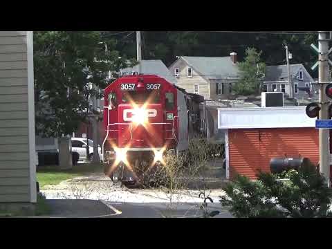 CP G17 arrives Bath, Maine and Eastbound to Wiscasset Maine 7/27/22