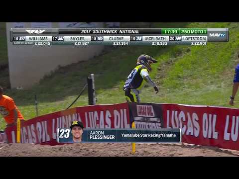 Southwick 250 Moto 1: Plessinger goes down hard