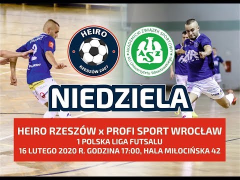 1 liga futsalu: Heiro Rzeszów - Profi Sport Wrocław