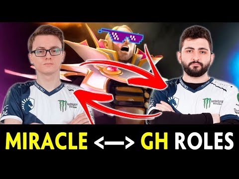 Miracle support, GH mid Invoker — swapping roles in solo MMR