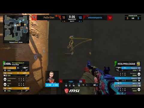 CSGO-GOD Niko 180° headshot Faze vs Mouz