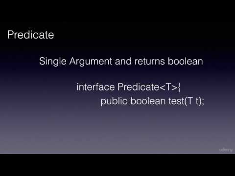 Java 8 Features Part 11 - Predicates