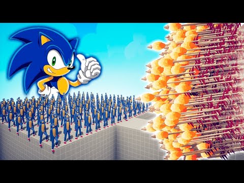 100x SONIC + GIANT vs EVERY GOD   Totally Accurate Battle Simulator TABS 2024