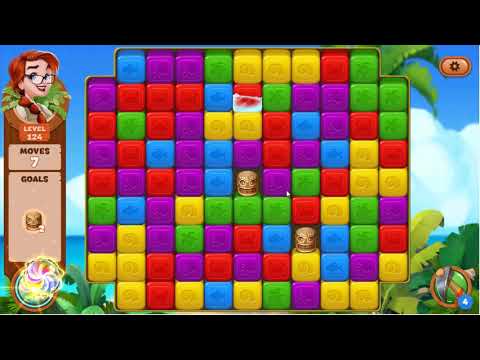 Lost Island Blast Adventure Level 124 - No Boosters