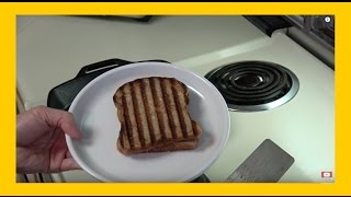 Simple & Fast Panini-Style Grilled Cheese Sandwich Cooked In Cast Iron