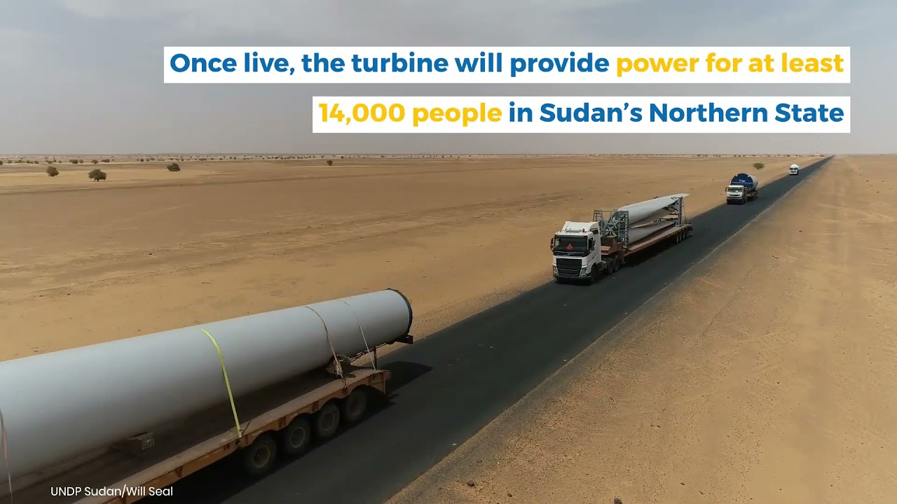 Sudan’s first wind turbine arrives