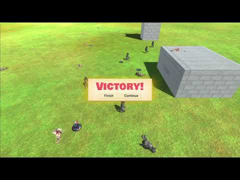 8 Poojectile Gorilla in night vs all units - Animal Revolt Battle Simulator