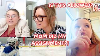 I DID HER COLLEGE ASSIGNMENT | PLAYOFFS | Family 5 Vlogs