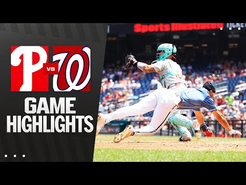 Phillies vs. Nationals Game Highlights (8/17/25) | MLB Highlights