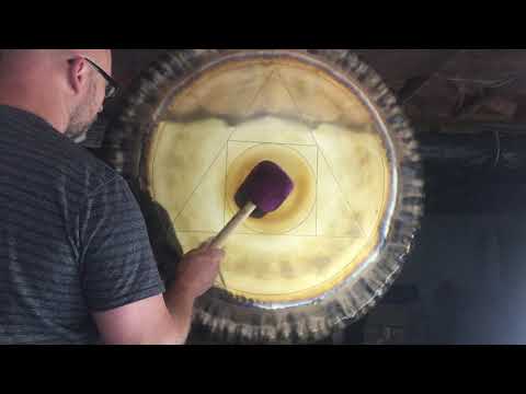 Shawn Aceto 36" Hand Made Gong ALCHEMY Sound Healing Bath Therapy Percussion VIDEO! image 13