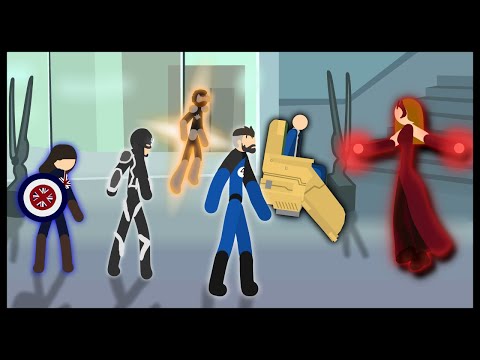 Wanda Vs. illuminati | Multiverse Of Madness - Stick Fight Animated