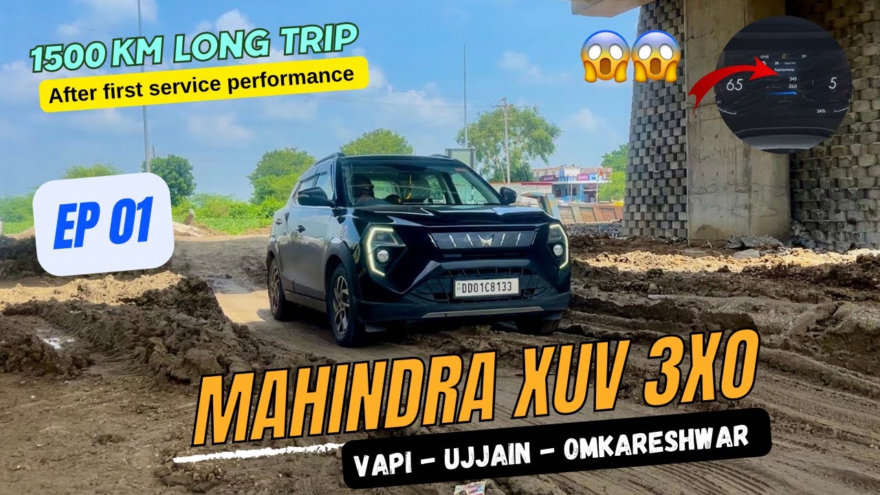 Mahindra XUV 3XO 1500+ Km Road trip after first service -Trip to UJJAIN EP-01 #mahindra3xo #3xo