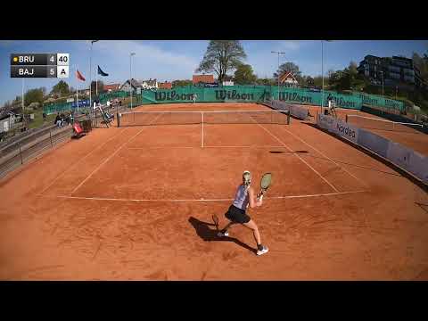 Louise Brunskog - Linea Bajraliu, Båstad W25 Kval - Highlights