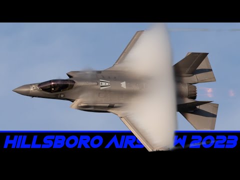 2023 F-35 Lightning II Demo - Oregon Airshow (3D Binaural Audio)🎧
