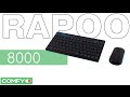 Комплект Rapoo 8000 Blue/Black USB - видео