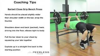 161. Barbell Close Grip Bench Press