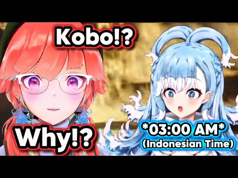 Kiara Notices Kobo Is Still Streaming at 3 AM, Then Kiara Left a Comment On Her Stream [ Hololive ]