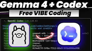 Gemma 4 + Codex: The Ultimate FREE "Vibe Coding" Setup (Claude Code Alternative)