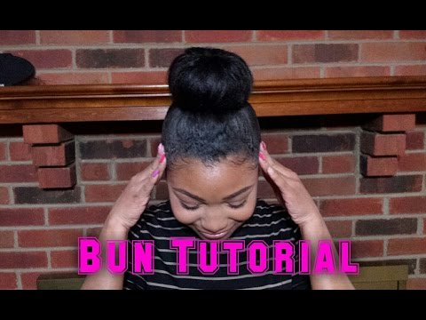 How To: Big Bun HAIR TUTORIAL | Relaxed Hair | NO Weave Required! Video