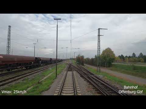 Führerstandsmitfahrt | Mit 600 Meter nach Mannheim | Offenburg Gbf ➡️via Kehl➡️ Mannheim Gbf | Br187