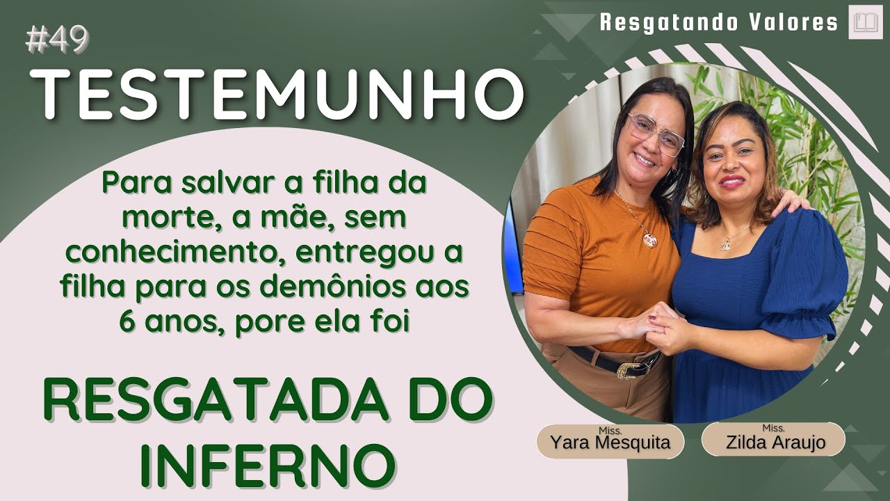 Testemunho 49 | Ela foi ENTREGUE aos demônios com 6 anos, APÓS um ACIDENTE | Miss. Yara Mesquita.