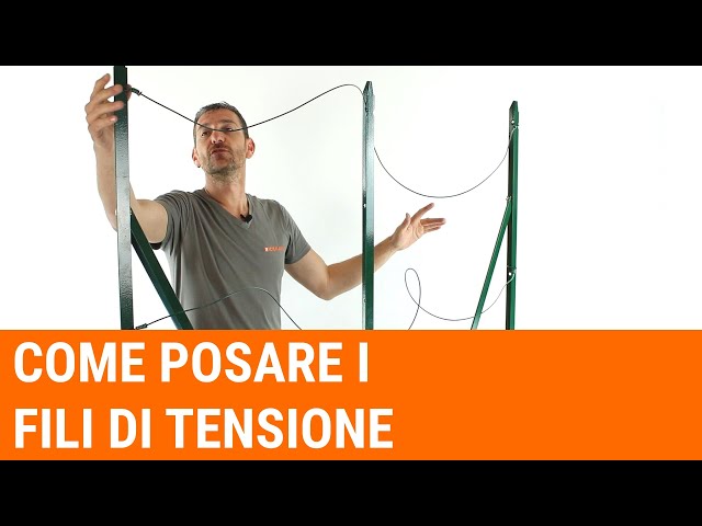 How to lay tension wires (video 1 of 2)