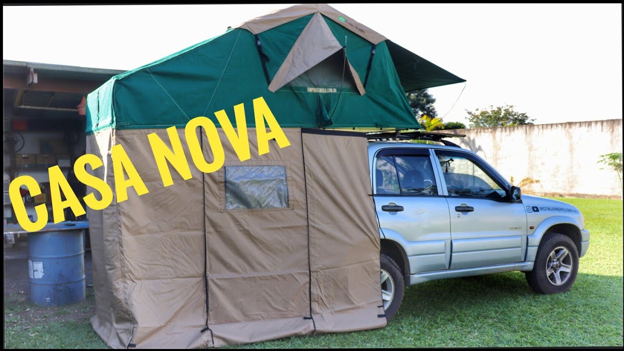 APRESENTAÇÃO COMPLETA BARRACA DE TETO| TOUR TOPCAMP| DIY|Casa Nova